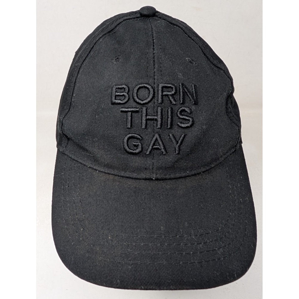 Zaddy Earth Born‎ This Gay Black Baseball Hat Cap Strapback LGBTQ VTG